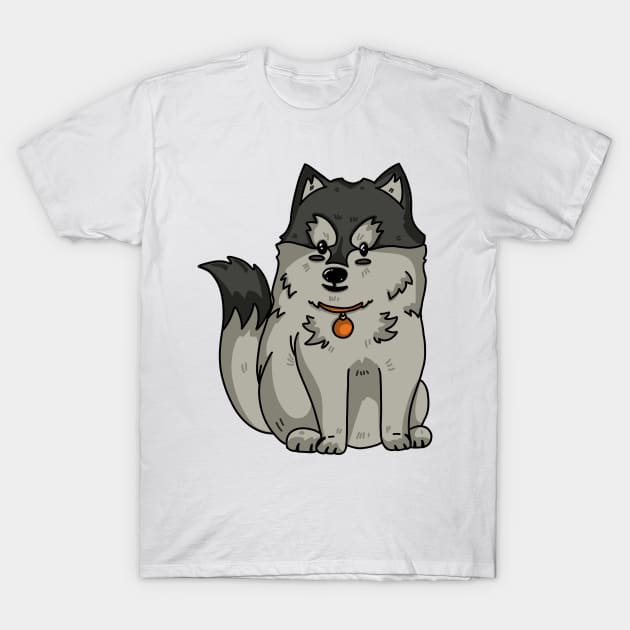 Cute Husky Lovely Dog T-Shirt by RiyanRizqi